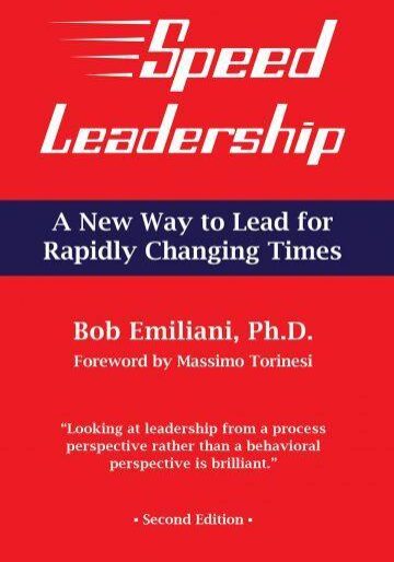 Speed Leadership Book by Bob Emiliani